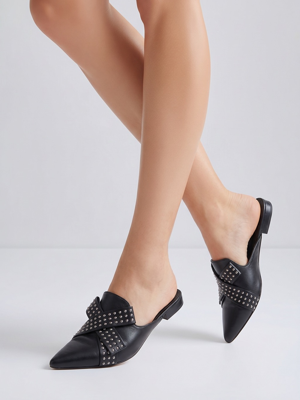 Steven by Steven Madden Bow Leather Mule